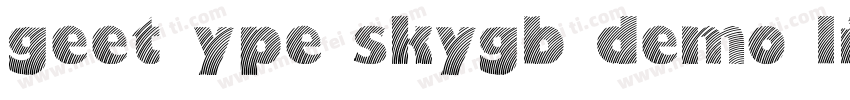 GEET YPE SkyGB Demo Light字体转换